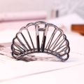 UNIQ Silver/Gold Metal Hair Clip Hollow Decorative Shell Fan Hair Claw Clip for Women Fine Thick Hair